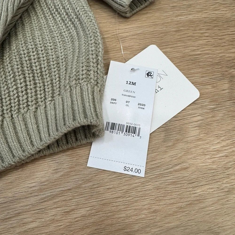 Toddler Cozy Olive Turtleneck Set 12M | NWT